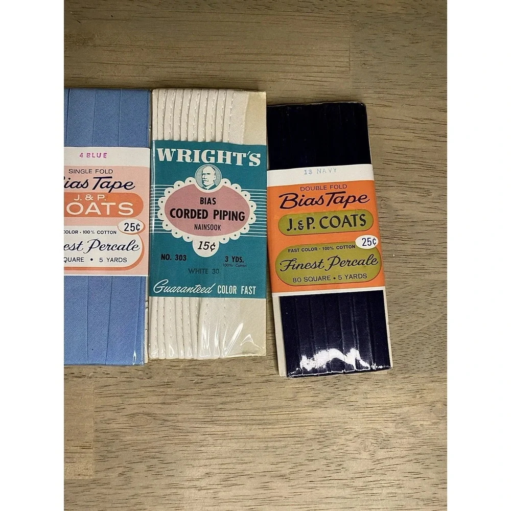 Vtg Large Lot Sewing Trim Bias Seam Binding Hem Facing Twill‎ Tape New & used